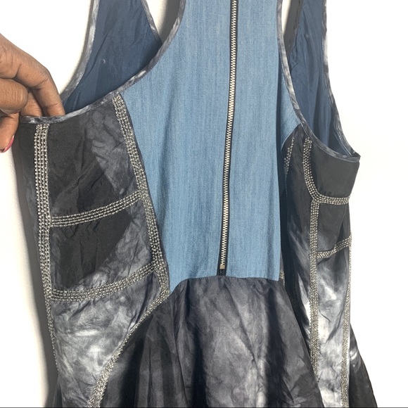 Sachin & Babi Blue Embellished Dress Sz 4 - Picture 6 of 7